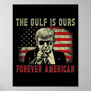Póster El Golfo Es Nuestro Divertido Trump 2024 Tomando A
