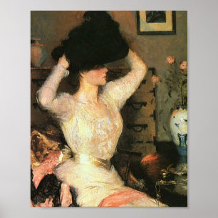 Póster El Gorra negro de los Bellas Artes de Frank Weston