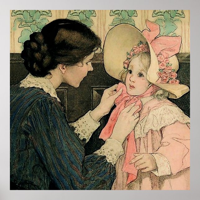 Póster El gorro rosa de Jessie Willcox Smith (Frente)