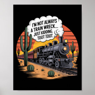 Póster El gracioso accidente de tren que acaba de arrojar