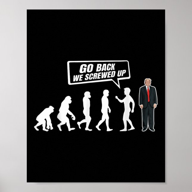 Póster El gracioso anti Trump nos engañó (Frente)