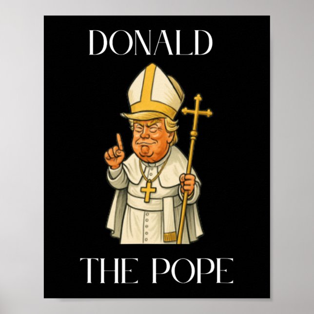 Póster El gracioso Papa Donald Trump (Frente)