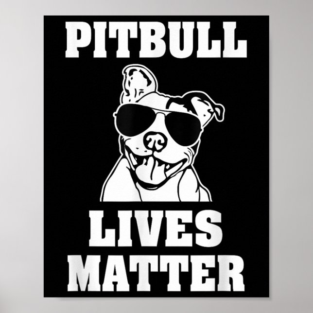 Póster El gracioso Pitbull vive a perro diciendo que era  (Frente)