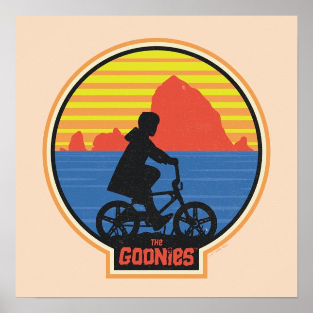 Póster El gráfico de ciclismo Goonies Retro Mikey (Frente)