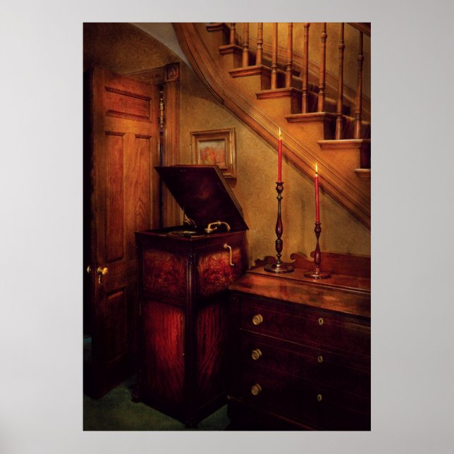 Póster El gramófono en la esquina (Frente)