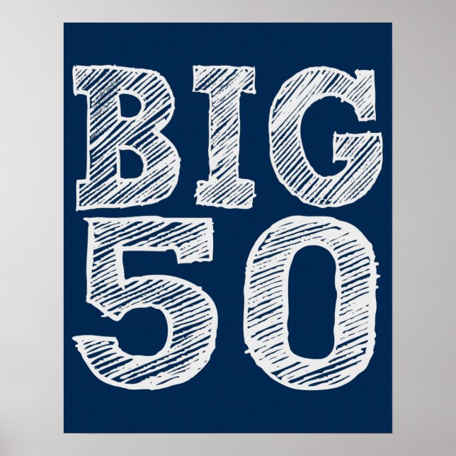 Póster El gran 50 cumpleaños número cincuenta (Frente)