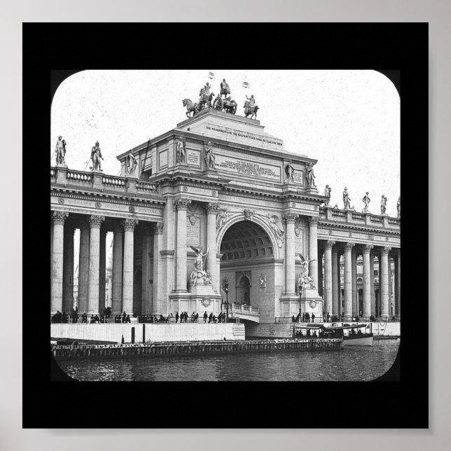 Póster El Gran Arco de Peristyle del poster-Mundo (Frente)