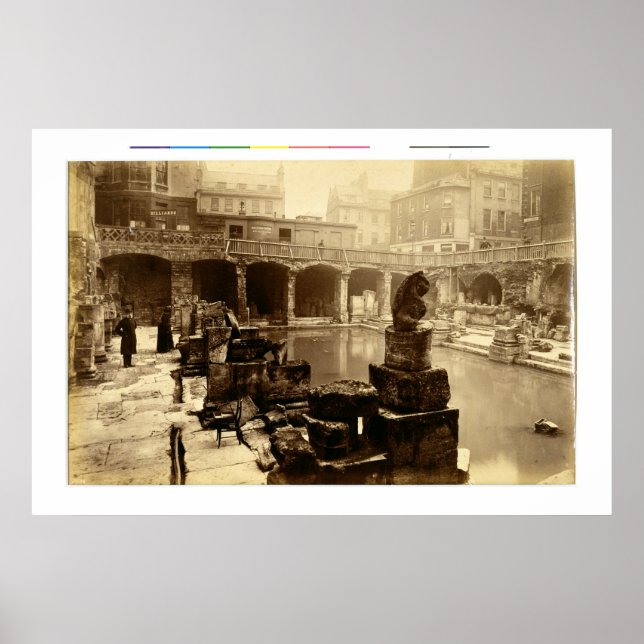 Póster El Gran Baño Romano, Baño (foto de abajo) (Frente)