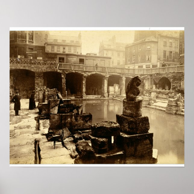 Póster El Gran Baño Romano, Baño (foto de abajo) (Frente)