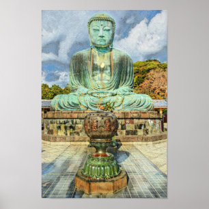 Póster El gran Buda de Kamakura Japón