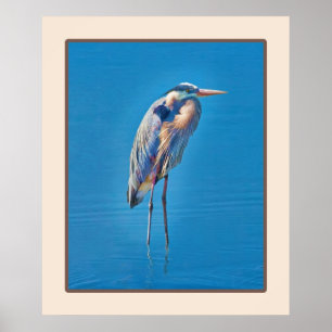 Póster El Gran Camino de la Perla Azul en el estanque