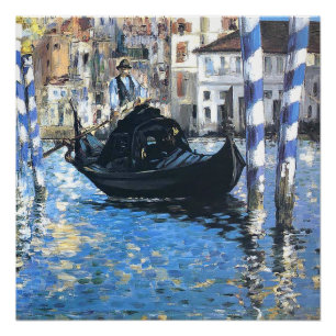 Póster El gran canal de Venecia Edouard Manet