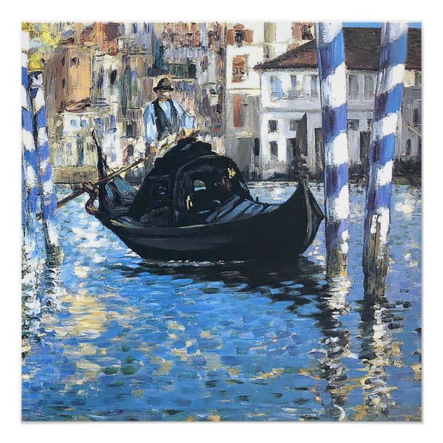 Póster El gran canal de Venecia Edouard Manet (Anverso)