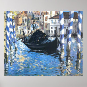 Póster El gran canal de Venecia Edouard Manet Poster