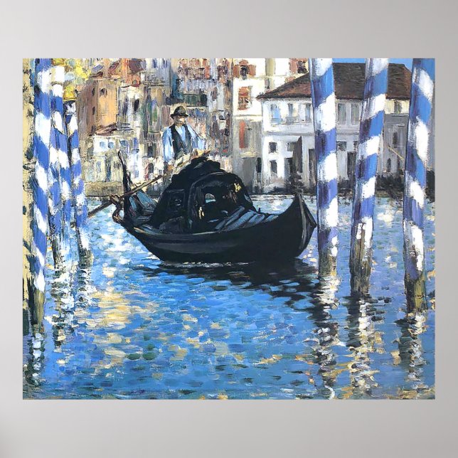 Póster El gran canal de Venecia Edouard Manet Poster (Frente)