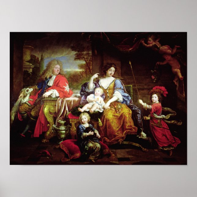 Póster El Gran Dauphin con su esposa (Frente)