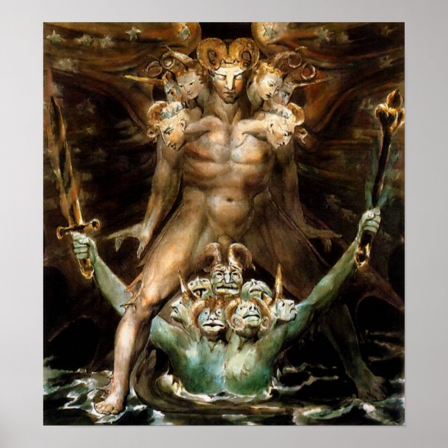 Póster El Gran Dragón Rojo y la Bestia del Mar (Frente)