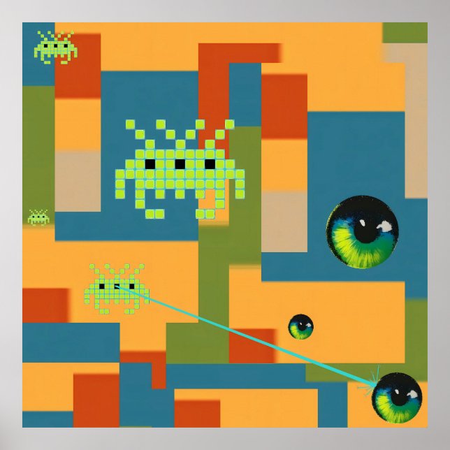 Póster El gran enfrentamiento de videojuegos de 1983 (Frente)