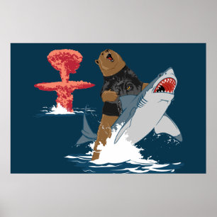 Póster El gran escape - caballería de tiburones de oso