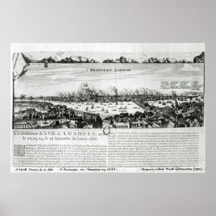 Póster El gran fuego de Londres en 1666