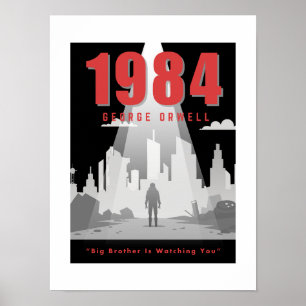 Póster El Gran Hermano del Libro está observando a 1984 i