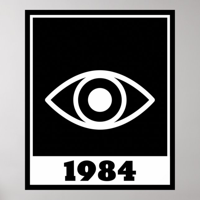 Póster El Gran Hermano Orwelliano De 1984 Te Está Vigilan (Frente)