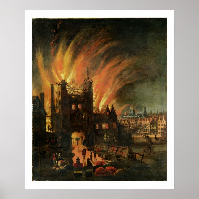 Póster El gran incendio de Londres (septiembre de 1666) c (Frente)