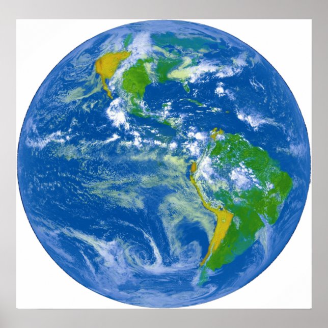 Póster El gran mármol azul de la NASA (Frente)