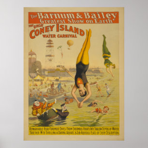 Póster El gran poster del carnaval del agua de Coney