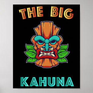 Póster El gran regalo de padre hawaiano tiki kahuna graci