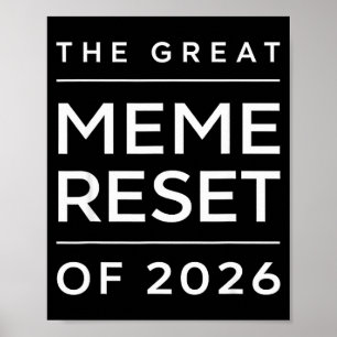 Póster El Gran Reinicio de Memes de 2026 Memes Divertidos