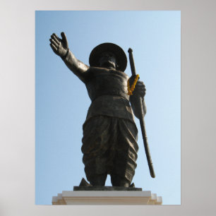 Póster El Gran Rey Anouvong ... Vientiane, Laos