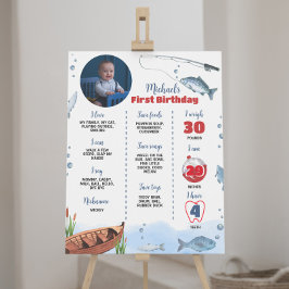 Póster El gran Rótulo de primer aniversario de la pesca