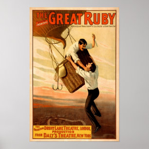 Póster El Gran Rubí, 1899. Teatro Antiguo