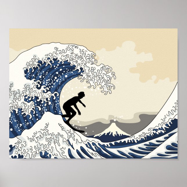 Póster El gran surfista de Kanagawa (Frente)