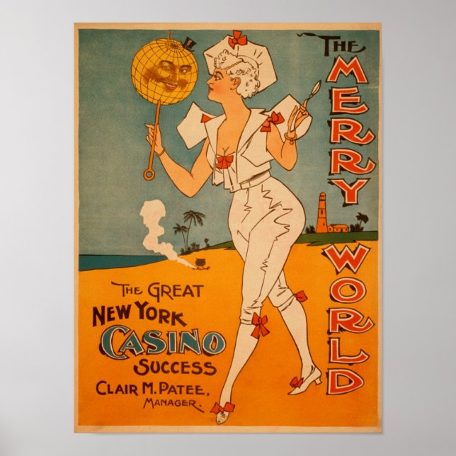 Póster El gran teatro de éxito del Casino de Nueva York (Frente)