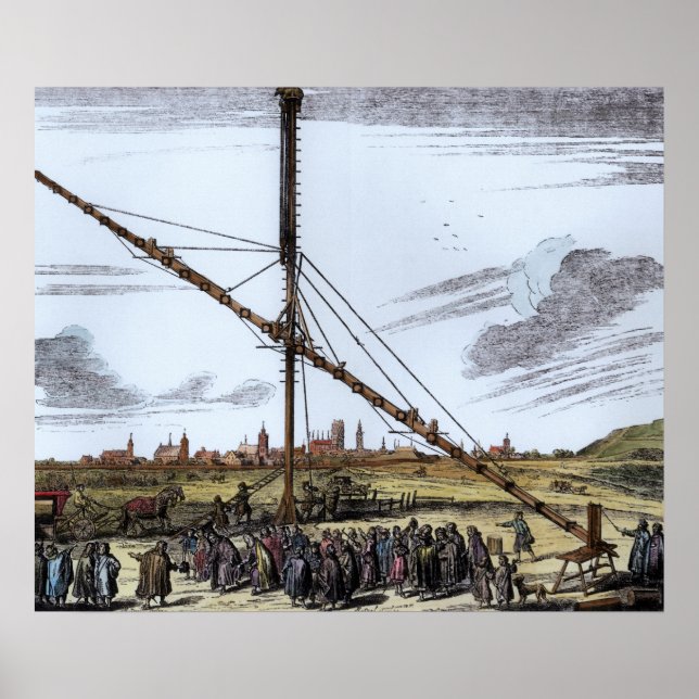 Póster El gran telescopio astronómico (Frente)