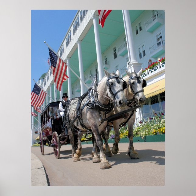 Póster El Grand Hotel - Isla Mackinac, Michigan (Frente)