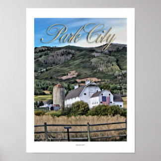 Póster El granero de Osguthorpe por Leslie Harlow