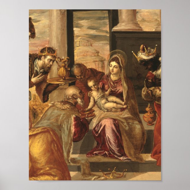 Póster el greco adoración de los magos (Frente)