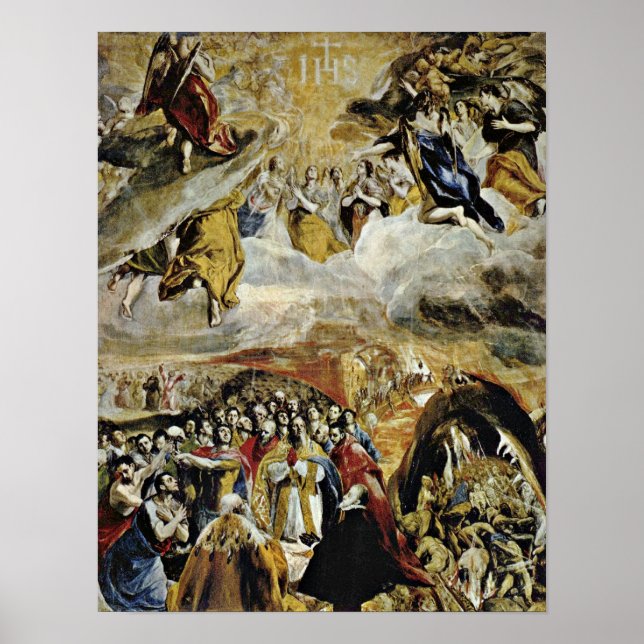 Póster El Greco - alegoría de la victoria en Lepanto (Frente)