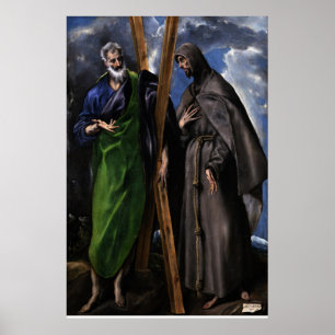 Póster El Greco Cristiano Jesús Crucifijo Pintura Imprimi