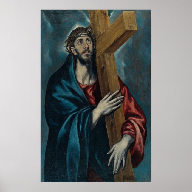 Póster El Greco - Cristo cargando la cruz (Frente)