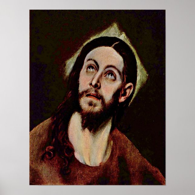 Póster El Greco - Jefe de Cristo (Frente)