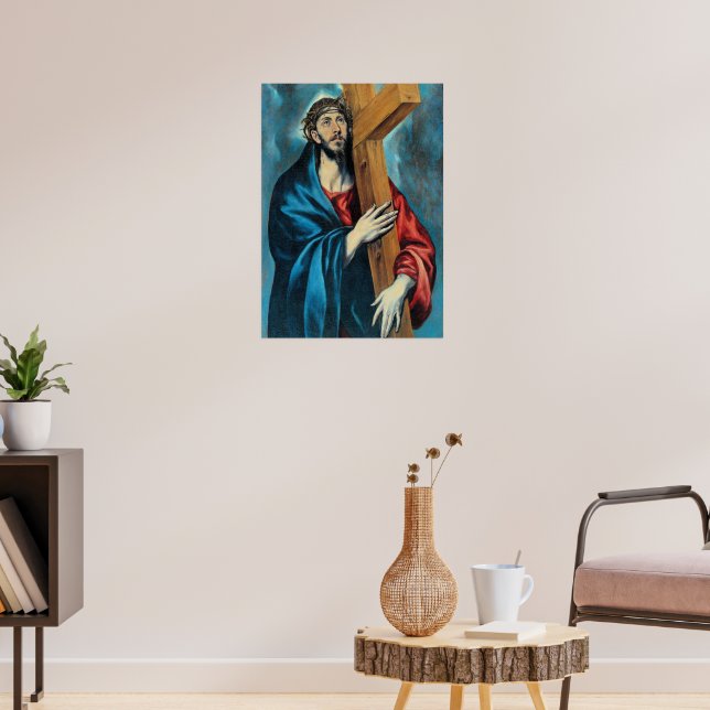 Póster El Greco - La Obra Representa a Jesucristo Cargand (Salón 3)