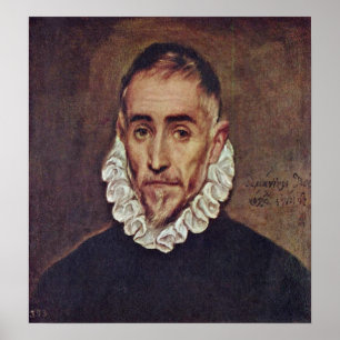 Póster El Greco - retrato de un caballero