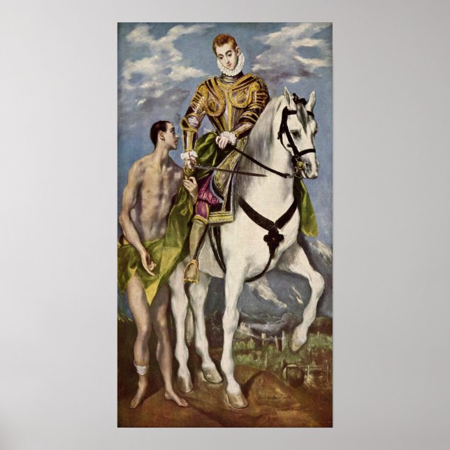 Póster El Greco - San Martín y el mendigo (Frente)
