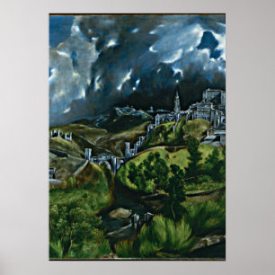 Póster El Greco - Vista de Toledo