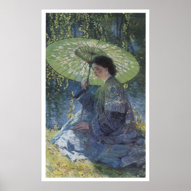 Póster El Green Parasol, Rosa de Guy de 1909 (Frente)