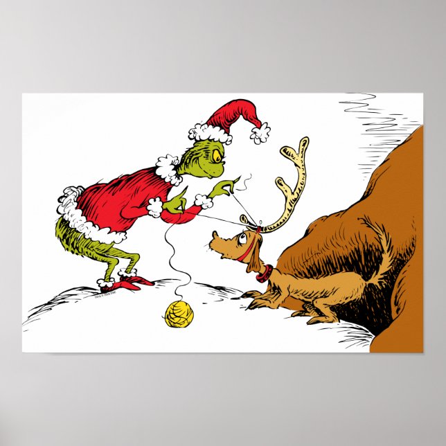 Póster El Grinch Prepara a Max el Reno (Frente)